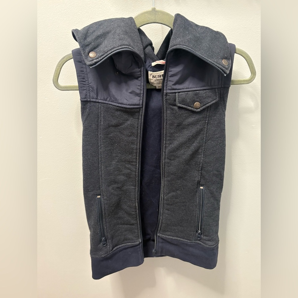 Burton Charcoal Zip-Up Vest
